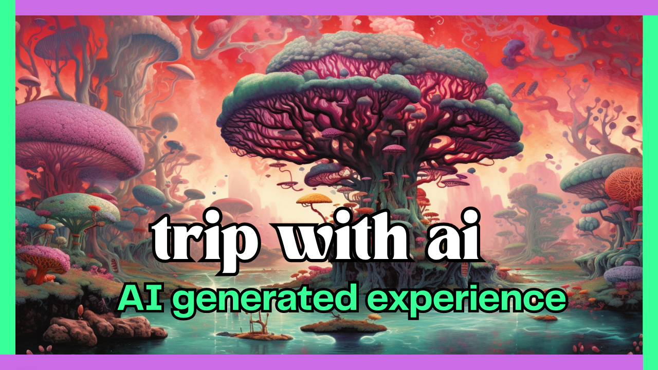 Trip with AI: Mind-Bending Psychedelic Experience Generated by AI